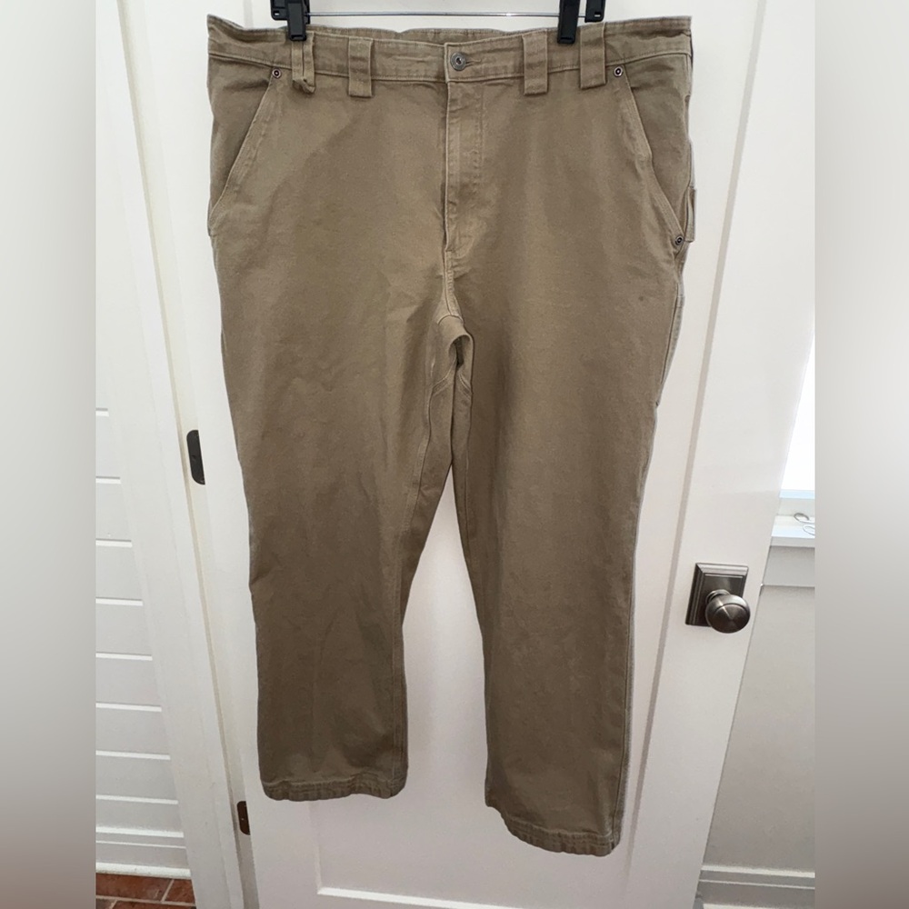 Duluth Trading Co. Flex Fire Hose carpenter pant relaxed fit 42x32 EUC 18101C
